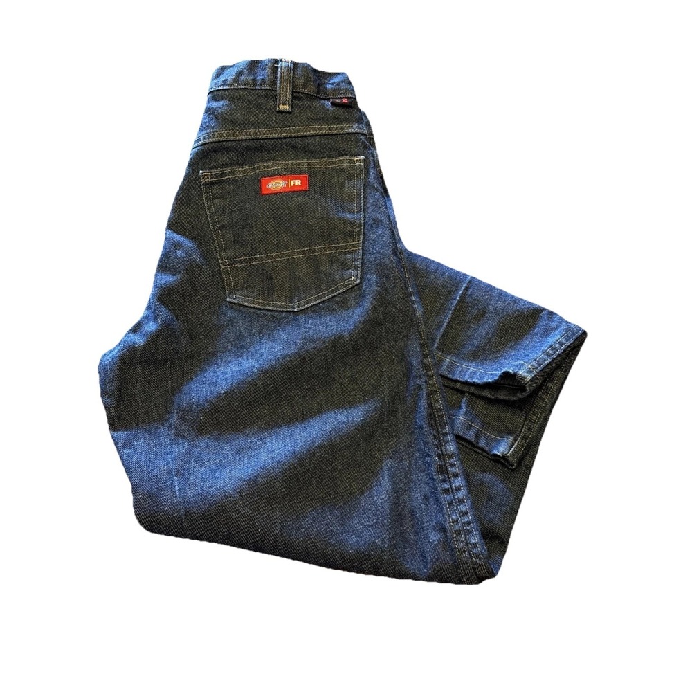 Dickies FR Dark‎ Blue Indura Westex HRC 2 Flame Resistant Workwear Jeans 32x29.5